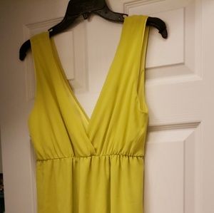 Short highlighter yellow dress